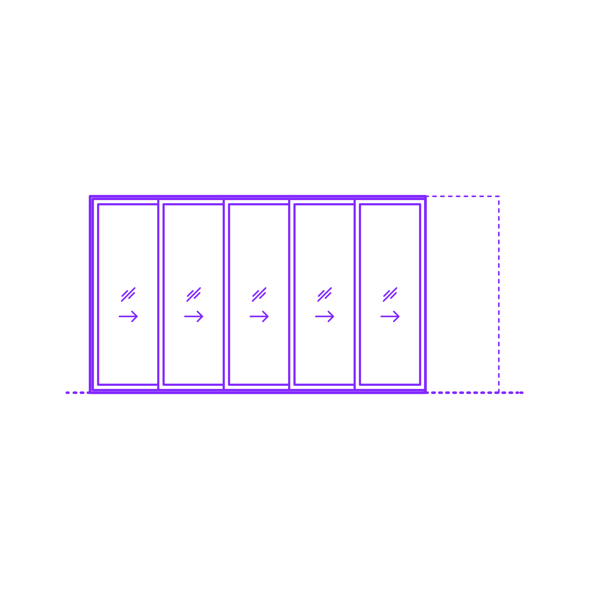 Buildings Sliding Doors Multi Slide Door Pocket 5 Panels Sticker Svg Vector Free Vectors